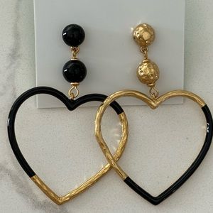 KATE SPADE HEART DANGLE EARRINGS